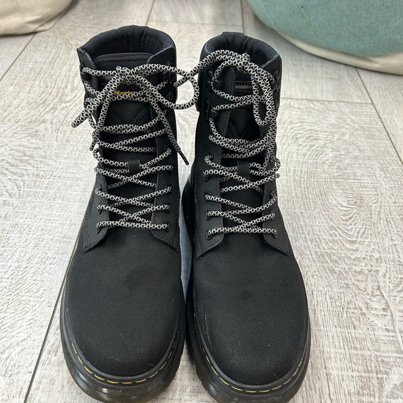 Dr. Martens Black Boots with Yellow Stitching - Picture 2 of 5
